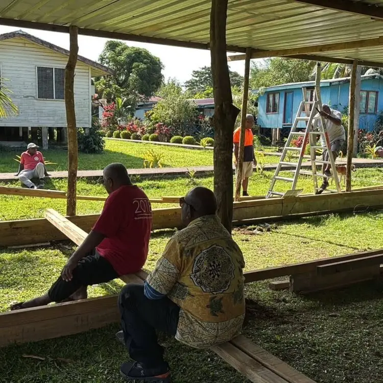 Continuing work on the shed extension.